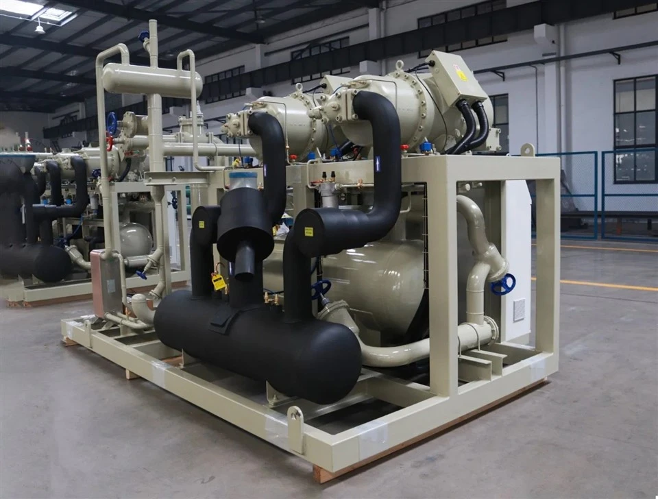 200HP Refrigeration Unit With Hanbell Screw Compressor For Low Temperature Cold Room